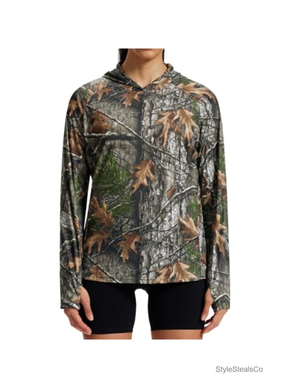 Women's UPF 50+ Long Sleeve Hoodie Quick Dry Lightweight Sun Protection